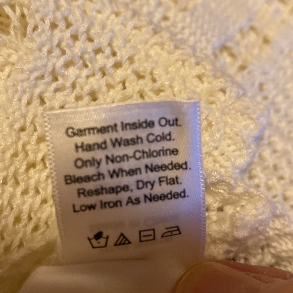 Coldwater Creek pointelle cardigan, size L (14) - Picture 9 of 11